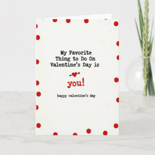Meu Valentim Favorito Você Ama Cartão