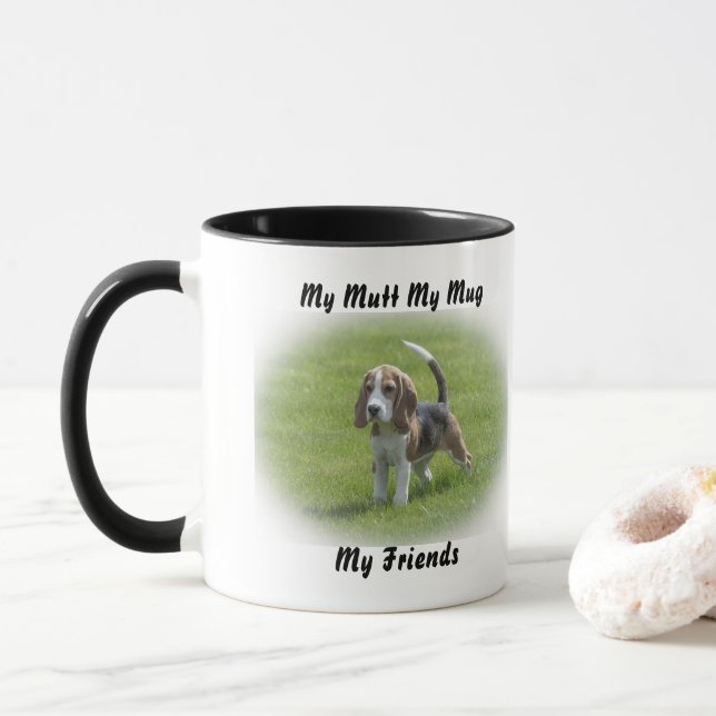 Meu Vira-Lata Minha Caneca Meus Amigos. (Com Donut)
