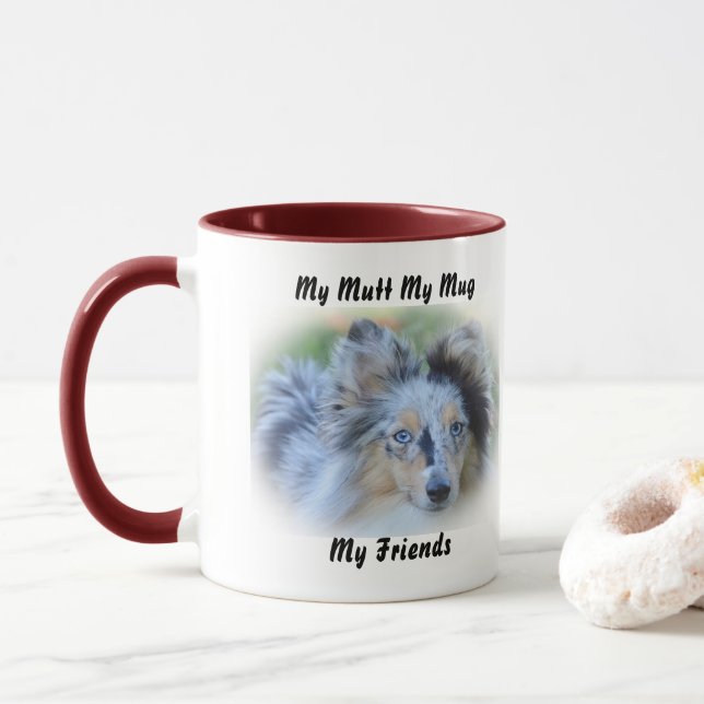 Meu Vira-Lata Minha Caneca Meus Amigos. (Com Donut)