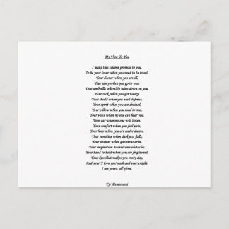 MEU VOTO PARA VOCÊ CARTÃO POSTAL