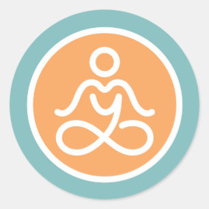 Meus adesivos do Yoga Studio Round