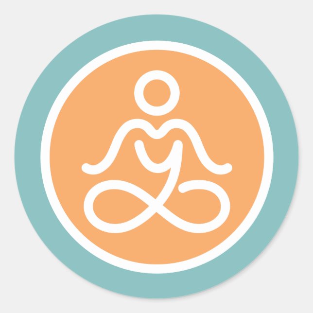 Meus adesivos do Yoga Studio Round (Frente)
