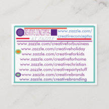 meus cartões de visitas zazzle personalizados