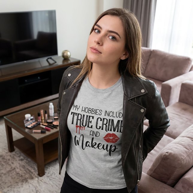 Meus Hobbies Crime Verdadeiro e Camiseta Makeup (Criador carregado)