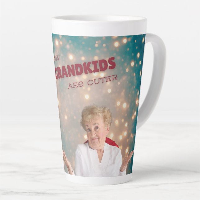 Meus netos são mais fofos, caneca (Ângulo direito)