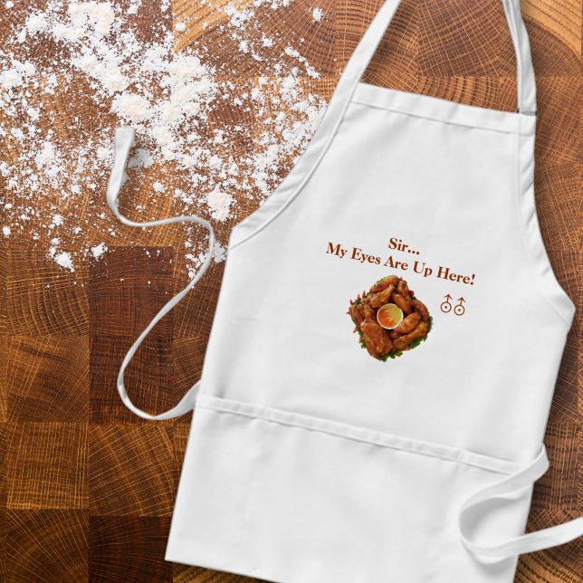 Meus Olhos Estão Aqui Em Cima! Avental (Criador carregado)