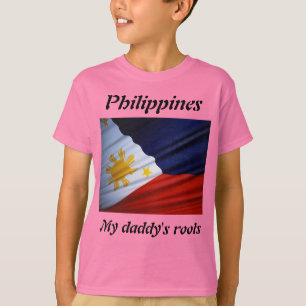 Meus pais filipam camisetas para crianças