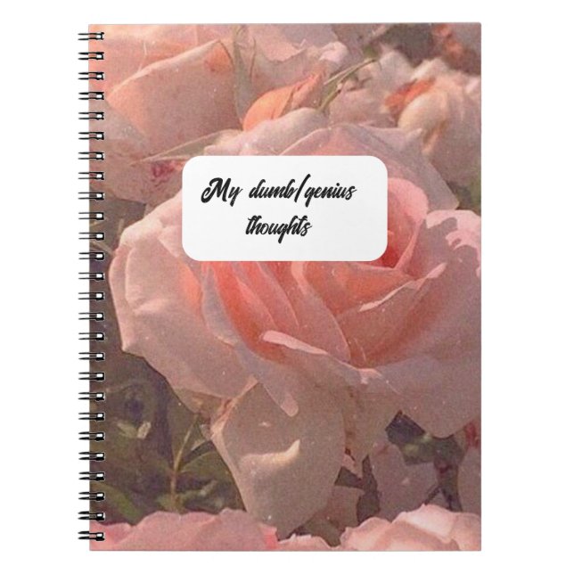 Meus pensamentos idiotas e gênios. Caderno Espiral (Frente)