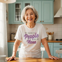 "Meus Pessoas Favoritas Me Chamam" Camiseta Femini
