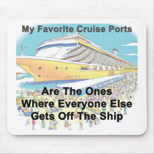 Meus Portos de Cruzeiro Favoritos - MOUSE PAD