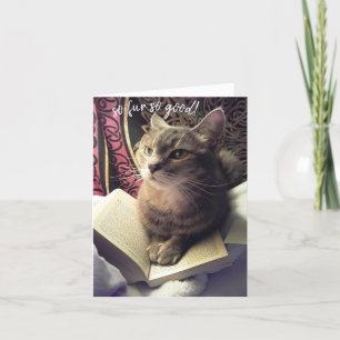 Mew fez isso! Cartão de Graduação para Estudantes