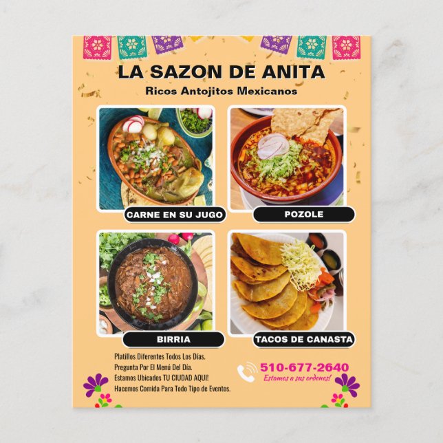 Mexican Food Flyer Street Food (Frente)