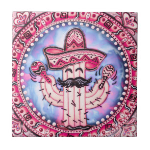 Mexicano Fiesta Cinco de Mayo Sombrero Azul Rosa
