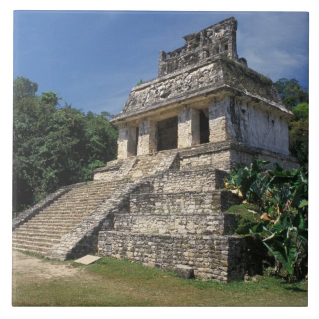 México, província de Chiapas, Palenque. Templo de (Frente)