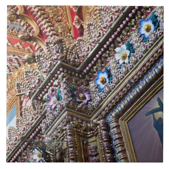 México, Queretaro. Católico dentro de Detalhe orna (Frente)