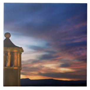 México, San Miguel de Allende. Pôr do sol sobre