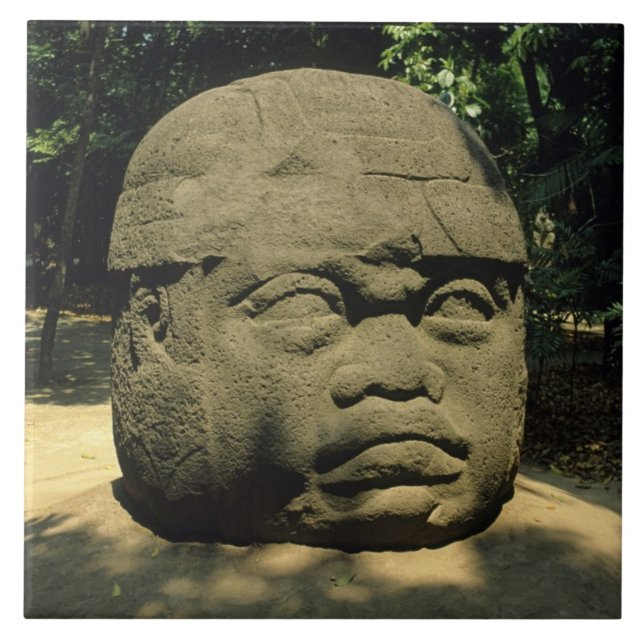 México, Villahermosa, cabeça gigante Olmec, La Ven (Frente)