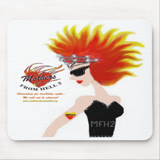 MFH2 - Cabelo & tiara flamejantes Mousepad