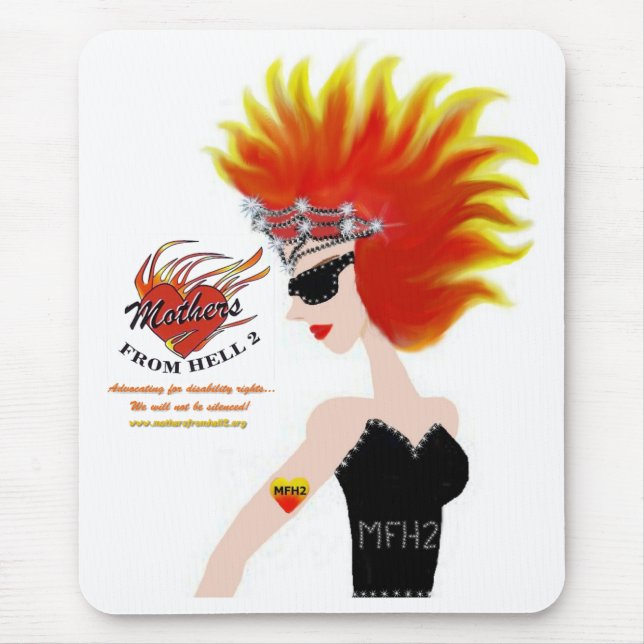 MFH2 - Cabelo & tiara flamejantes Mousepad (Frente)