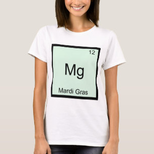 Mg - Camiseta do Símbolo do Elemento Químico Engra