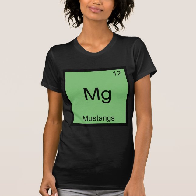 Mg - Camiseta Elemento Divertido da Química dos Mu (Frente)