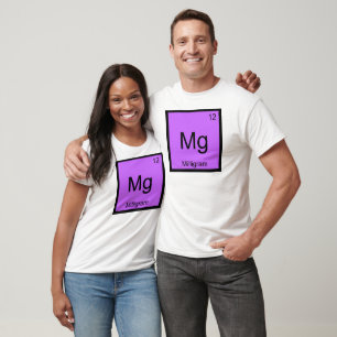 Mg - Miligrama Camiseta Divertida Símbolo Elemento
