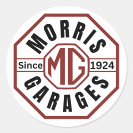 MG Morris Garages Adesivos redondos clássicos