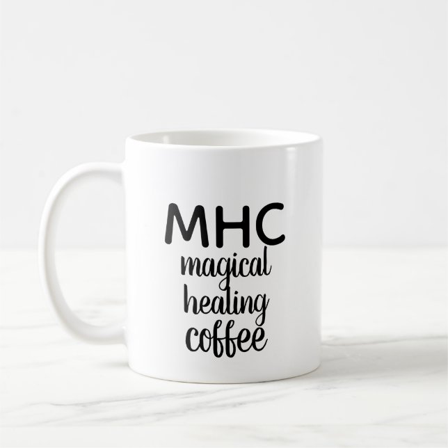 "MHC: Caneca do café cura mágico" (Esquerda)