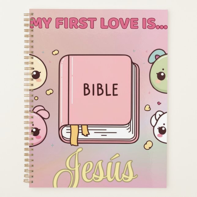 Mi first love is Jesús Agenda (Frente)