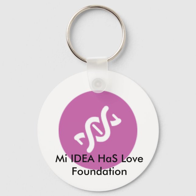Mi IDEA HaS Love Foundation Chaveiro Pink (Frente)
