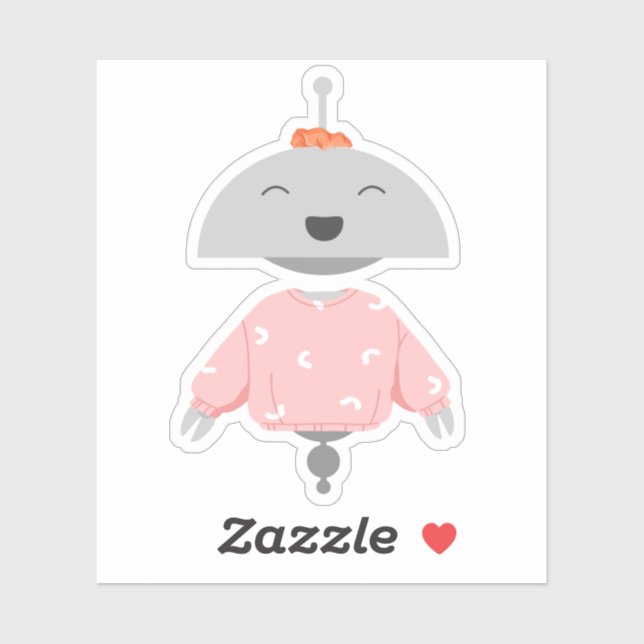 Mia com um adesivo Scrunchie (Folha)