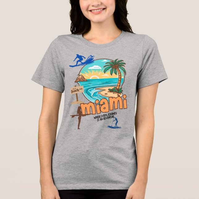 Miami Beach | Every Journey Is an Adventure Tee (Frente)