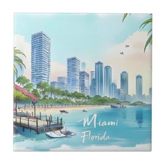 Miami City Florida skyline