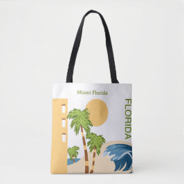 Miami Flórida Personalizada Tote Bag