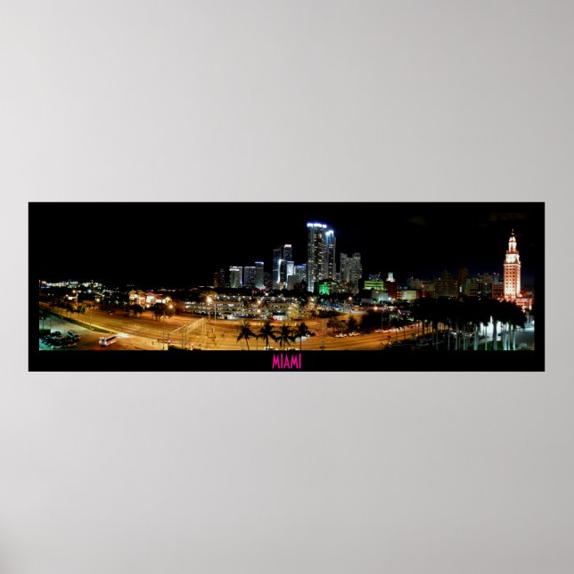 ~Miami Skyline~ PANORAMA POSTER (Frente)