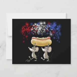 Mic e Mac, 4 de julho, convites para piquenique à 