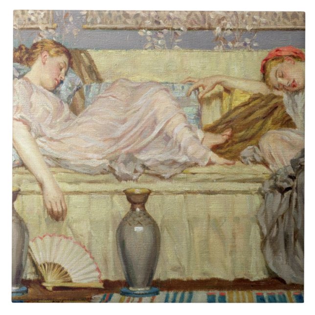 Miçanga (estudo), c.1875 (óleo em canvas) (Frente)