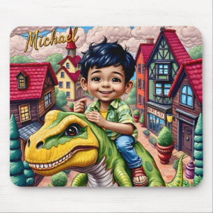 MICHAEL~ Andando um dinossauro! ~ Mousepad