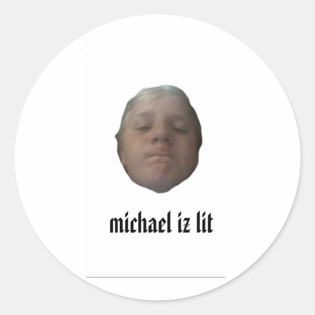 michael iz iluminado adesivos (Frente)