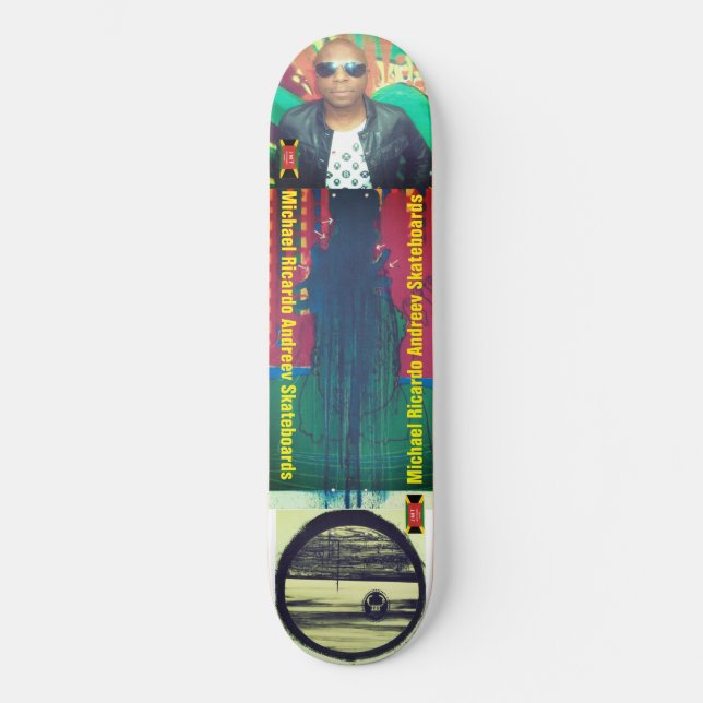 MICHAEL RICARDO 8, 1/4", skateboard Deck (Frente)