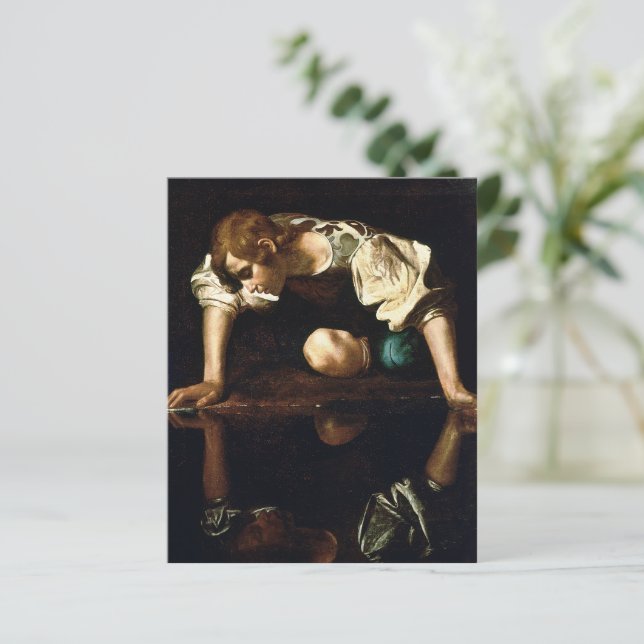 Michelangelo Merisi da Caravaggio "Narciso" (Em pé/Frente)