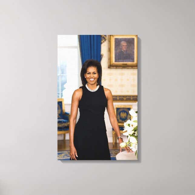 Michelle Obama Canvas Print (Frente)