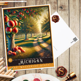 Michigan | Cartão postal de Estado Hiperrealista