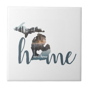 Michigan é Home Sweet Home Silhouette