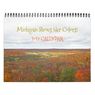 "MICHIGAN MOSTRA SUAS CORES DE OUTONO" CALENDÁRIO
