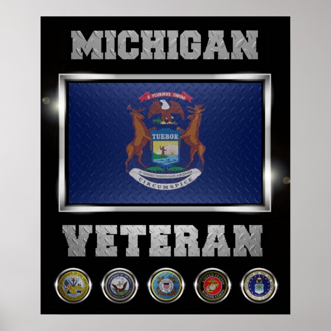 Michigan Veteran poster (Frente)