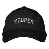 Michigan Yooper bordado Boné ajustável preto
