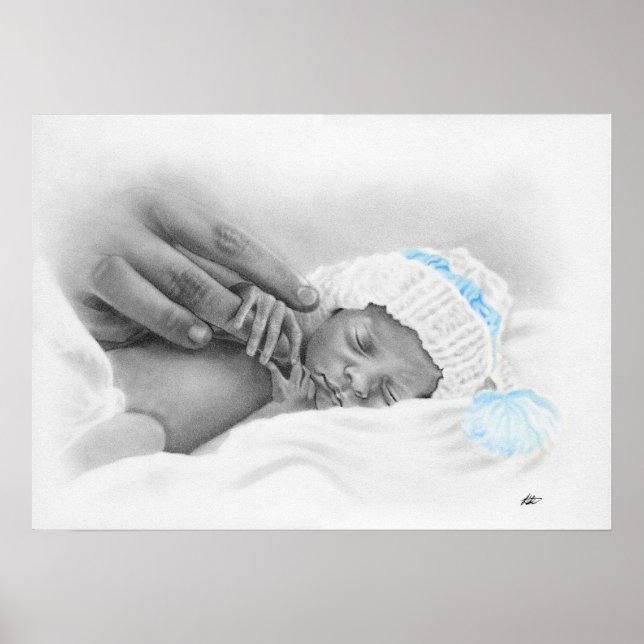 Micro bebê dormindo Poster (Frente)