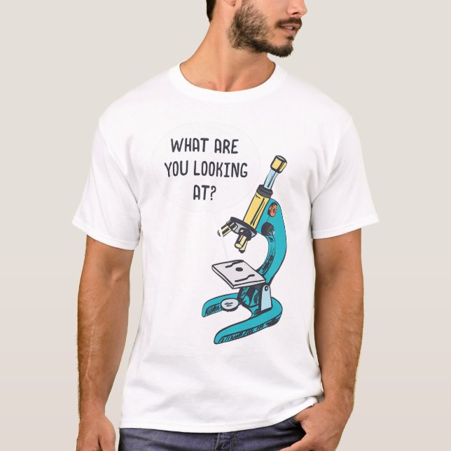 Microbiologia Engraçada Camisa de Biólogo para Hom (Frente)