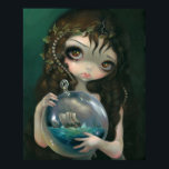 Microcosmo: Surrealismo da IMPRESSÃO de Pop de ART<br><div class="desc">"Microcosmo: Capa de Costura" é a terceira pintura na minha série Microcosmos - mergulhando no tema Microcosmos Alquímicos - vida miniatura e mundos criados em frascos de vidro ou béquer. Este capítulo apresenta uma linda garota pintada em estilo muito clássico, segurando uma órbita de vidro arejada contendo uma paisagem miniatura,...</div>